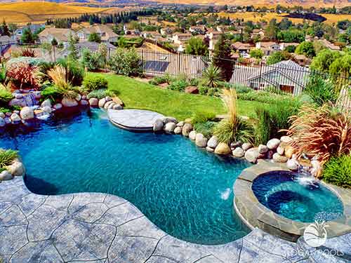 Stone Deck Jacuzzi